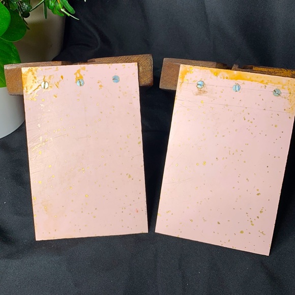 Set of 2 late 1950’s hand made solid wood bookends - Picture 5 of 9